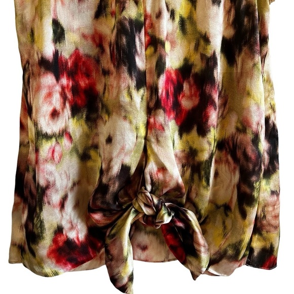 Saba silk tie front delicate sleeveless floral print blouse excellent condition - Picture 4 of 10